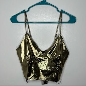 Sincerely Jules Metallic Crop Top
